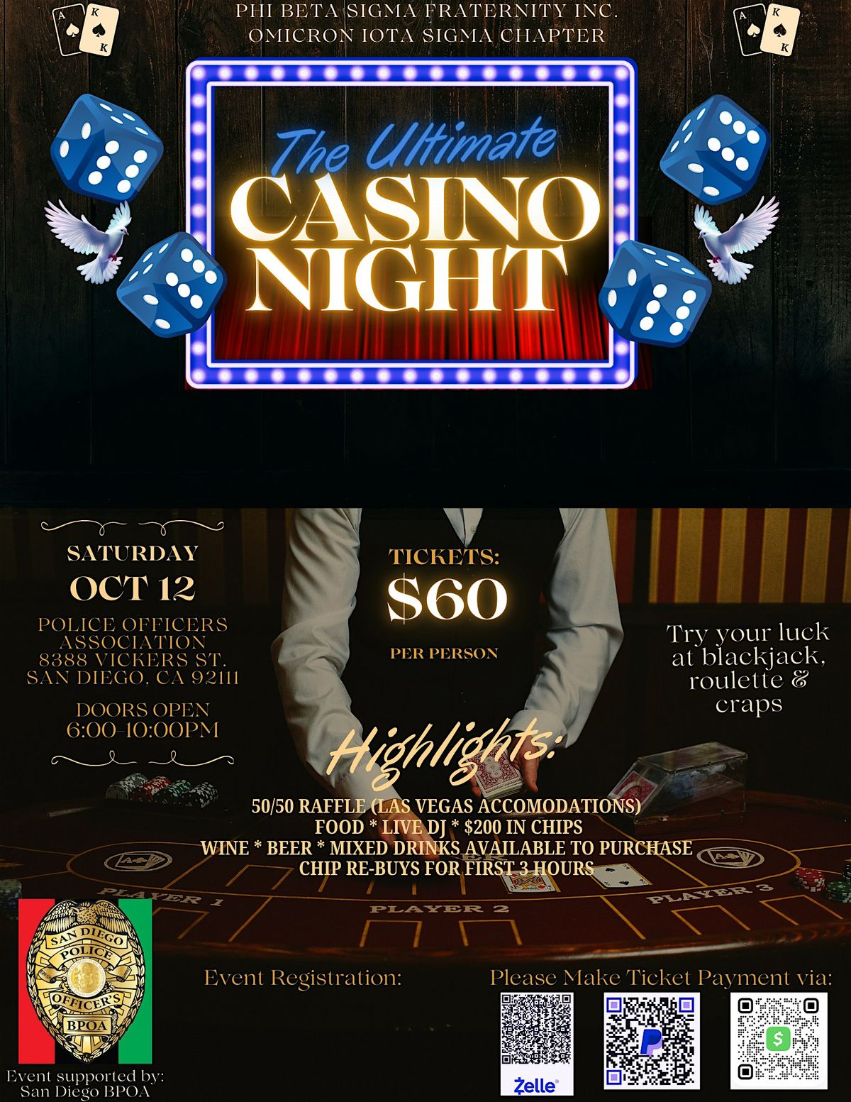 Phi Beta Sigma Casino Night Scholarship Fundraiser