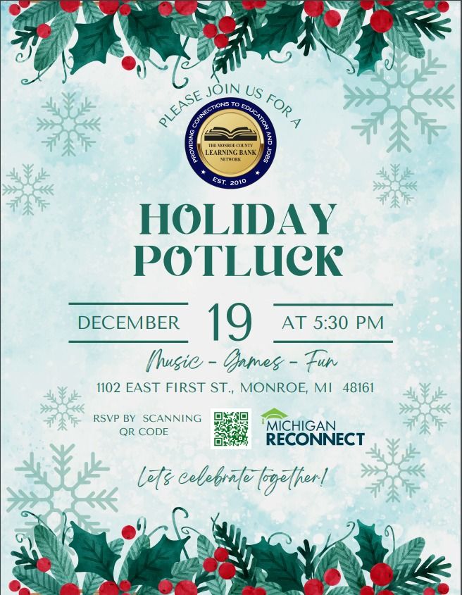 Holiday Potluck at The Learning Bank - You're Invited!