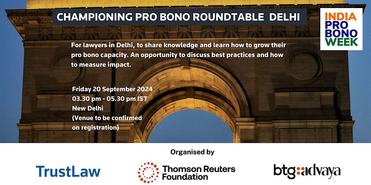 IPBW Championing Pro Bono Roundtable - Delhi