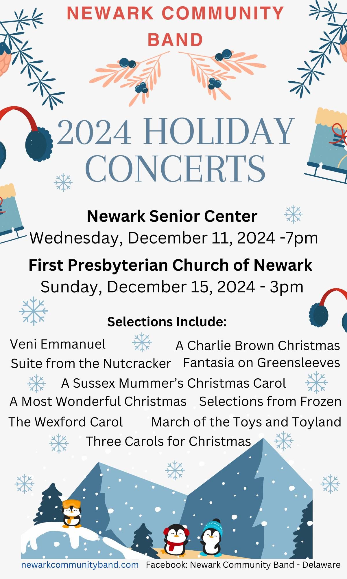 Newark Community Band 2024 Holiday Concerts