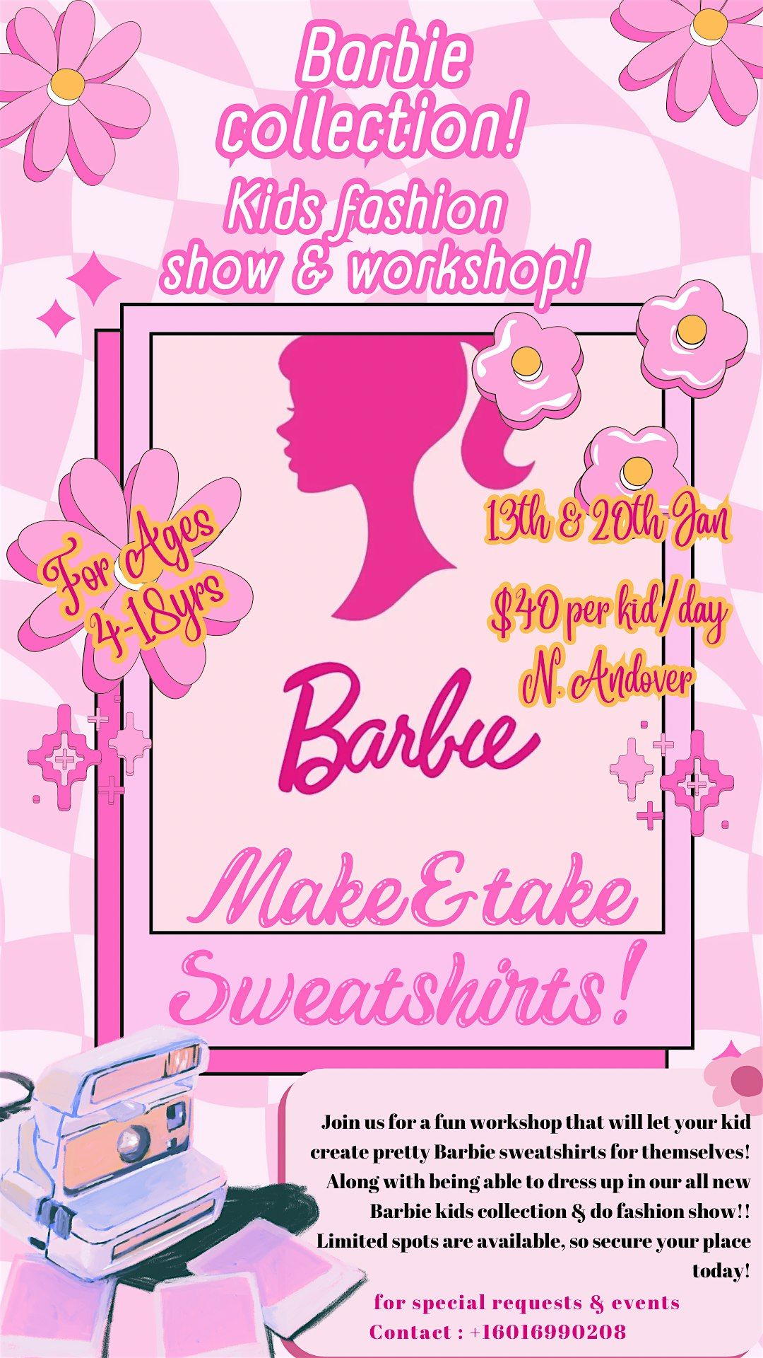 Barbie Style Sweatshirt and Fashion Show for Kids
