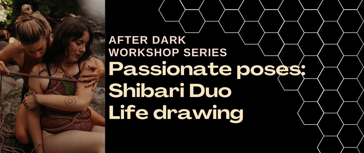 Passionate poses: Shibari Duo Life drawing