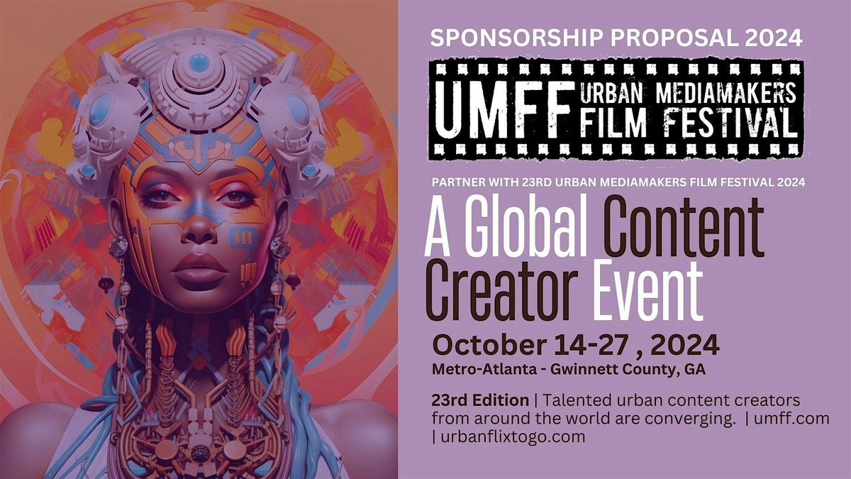 Urban Mediamakers Film Festival Sponsorship - Oct. 14-27, 2024