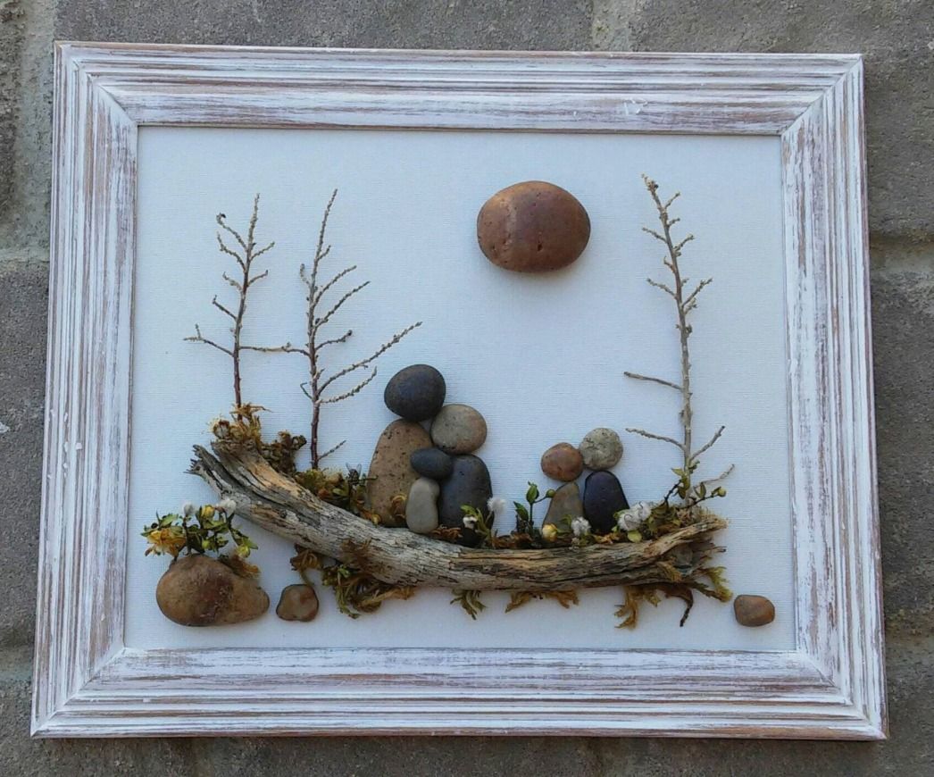 Framed Pebble Art Class