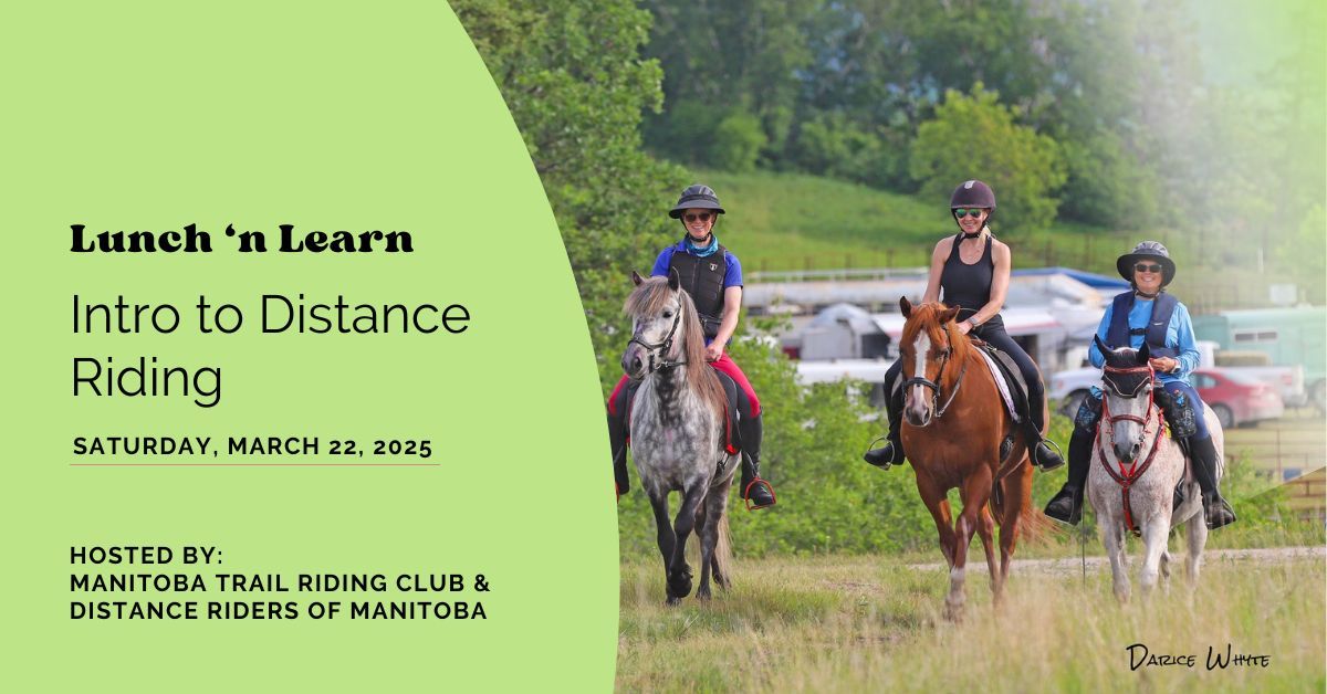 Lunch 'n Learn: Intro to Distance Riding