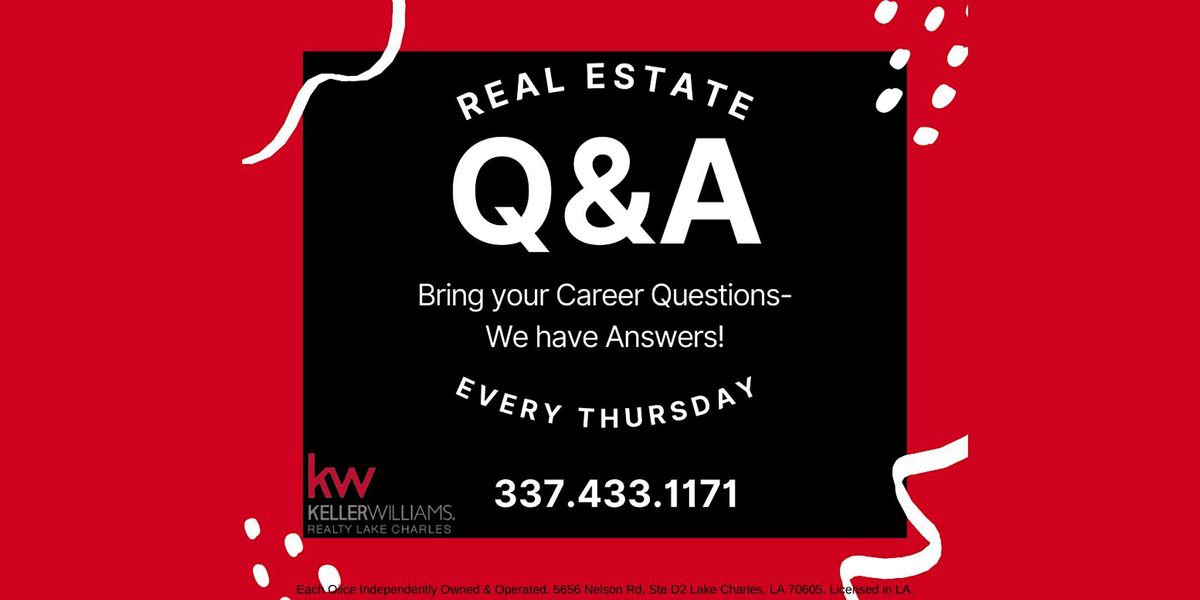 Real Estate Career Q&A, Keller Williams Realty Lake Charles, 30 March 2023