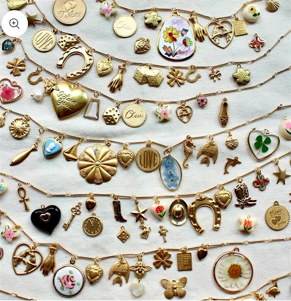 Charm Necklace Crafting Class at Miss Frippery's