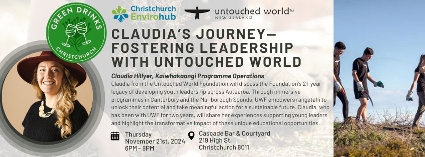 Green Drinks: Claudia\u2019s Journey\u2014Fostering Leadership with Untouched World