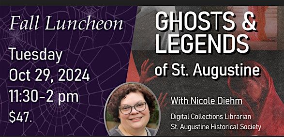 Fall Luncheon "Ghosts and Legends"  in the Garden of the Pe\u00f1a-Peck House