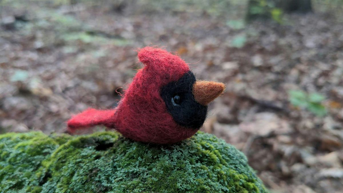 Needle Felting Workshop - Learn to Make a Cardinal Ornament!