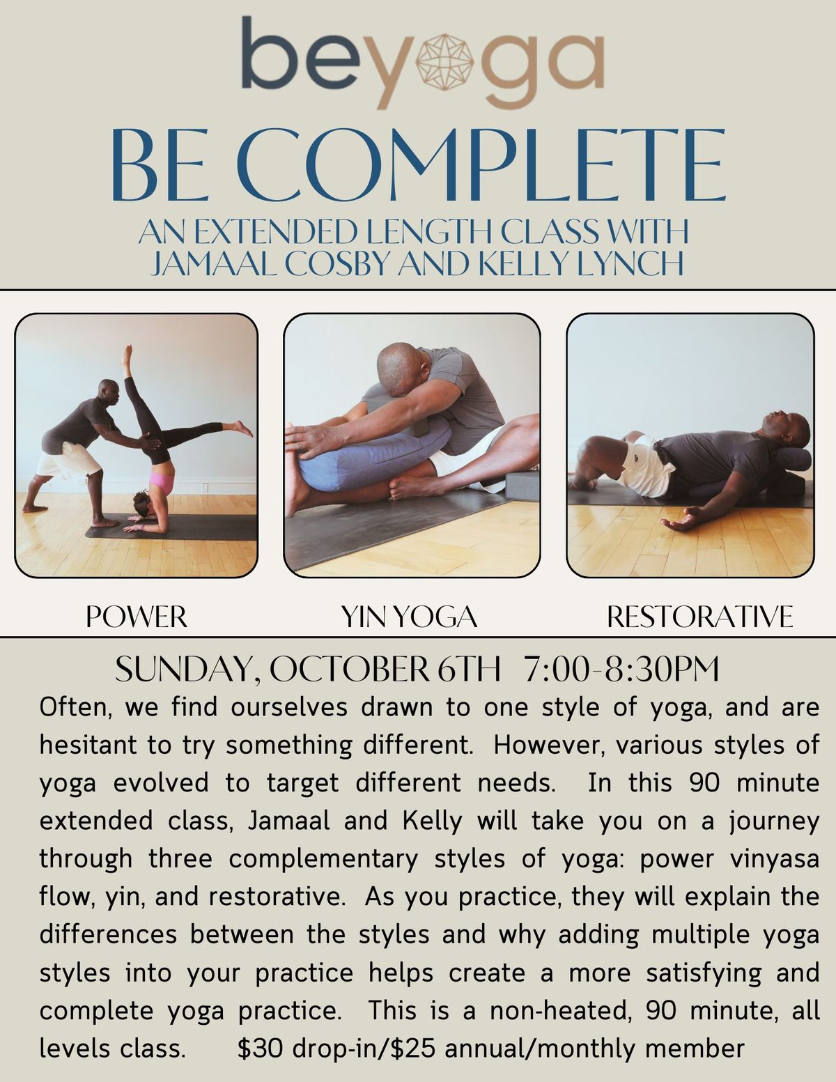 be complete: an extended length class with Jamaal & Kelly