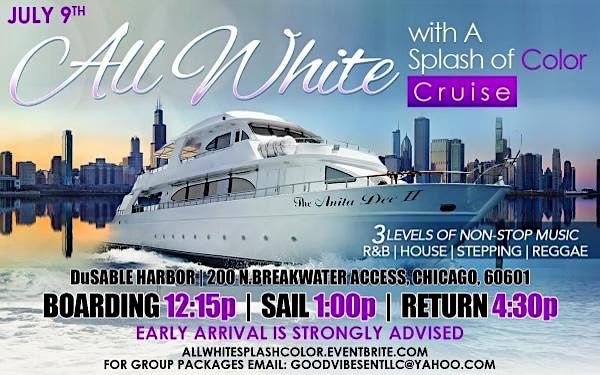 ALL WHITE YACHT PARTY WITH A SPLASH OF COLOR