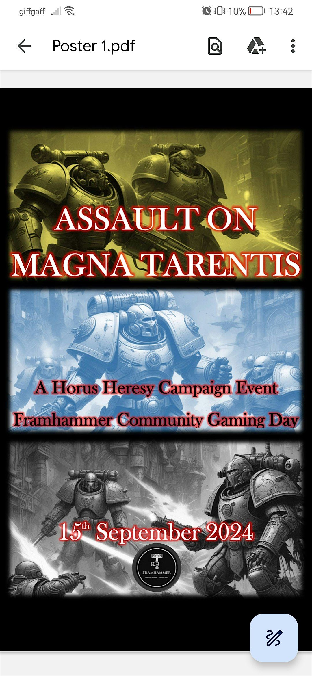 Assault on Magna Tarentis Horus Heresy Campaign Event