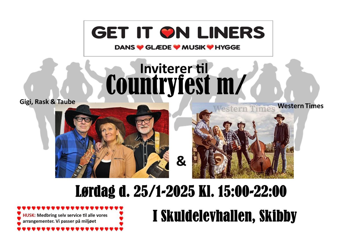 Countryfest med Gigi, Rask & Taube og Western Times