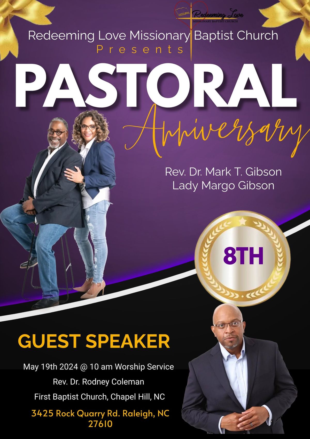 8th Pastoral Anniversary for Mark T. Gibson