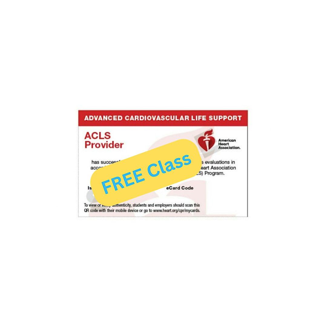 FREE ACLS Renewal Class Downtown Los Angeles