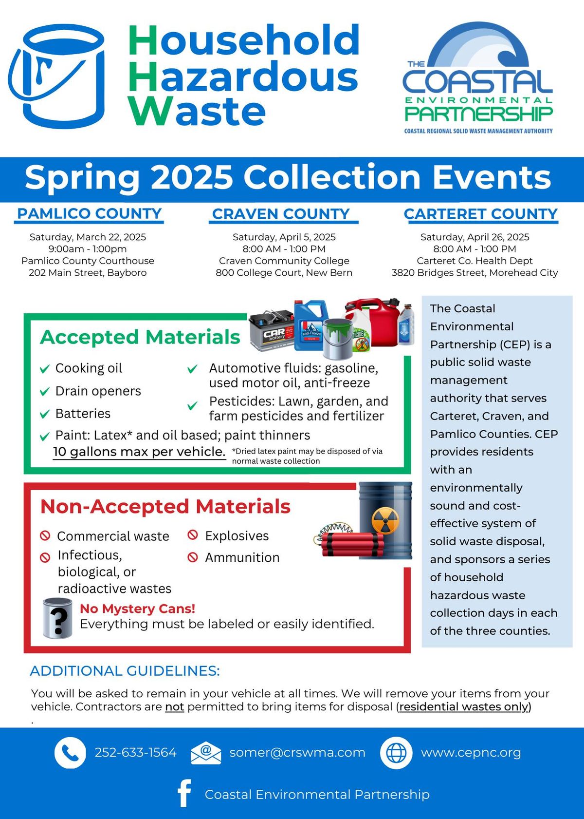 Craven County Household Hazardous Waste Collection