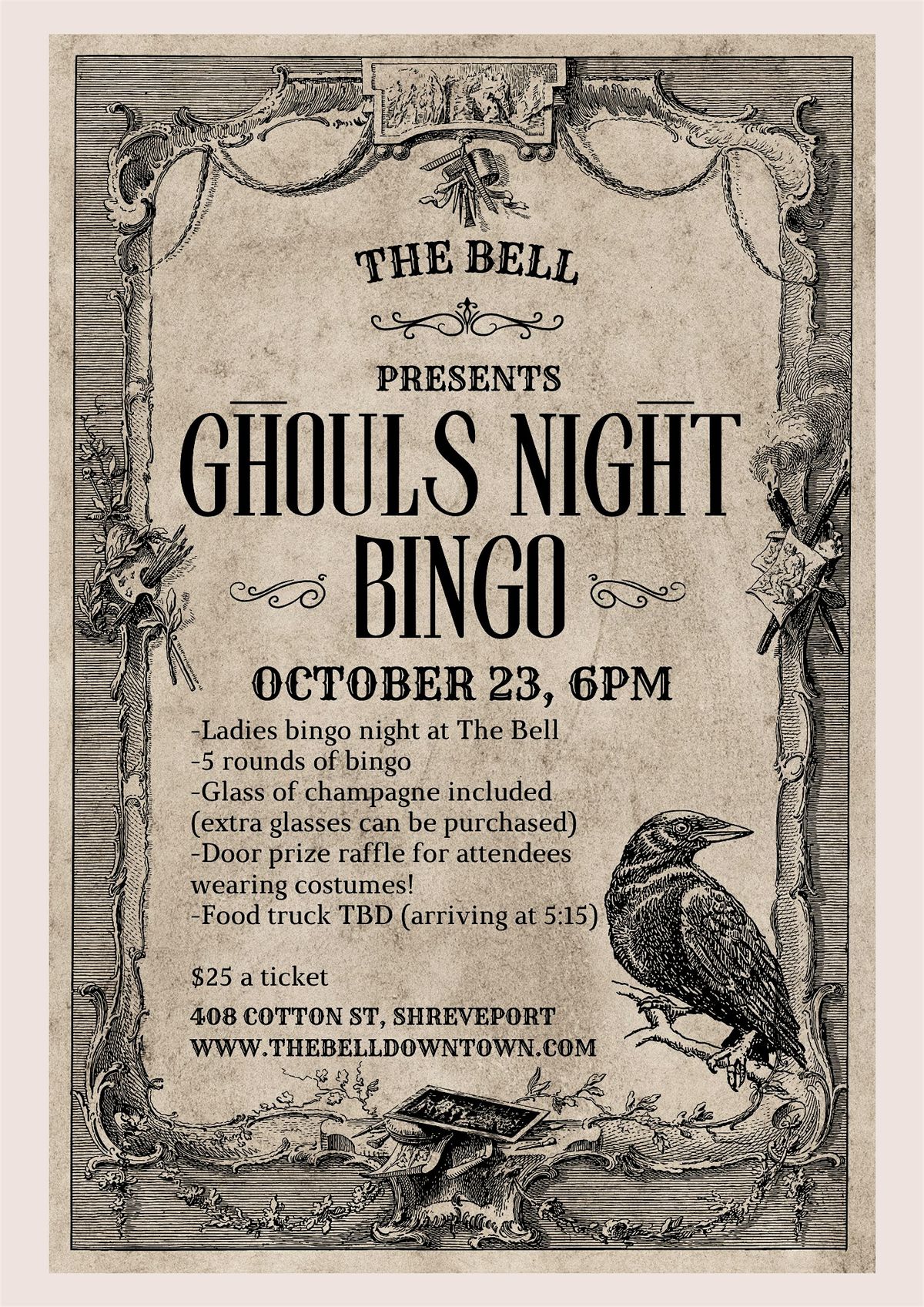 Ghouls Night Bingo at The Bell