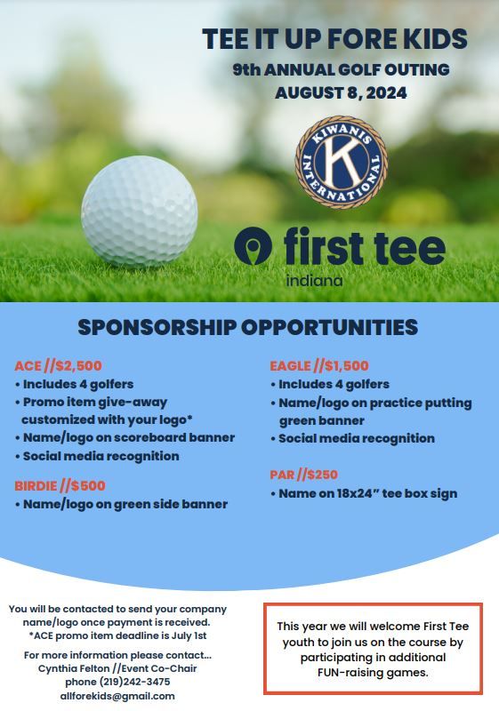 Kiwanis First Tee Annual Golf Event