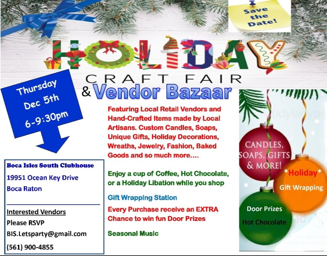 BIS HOLIDAY FAIR & VENDOR BAZAAR