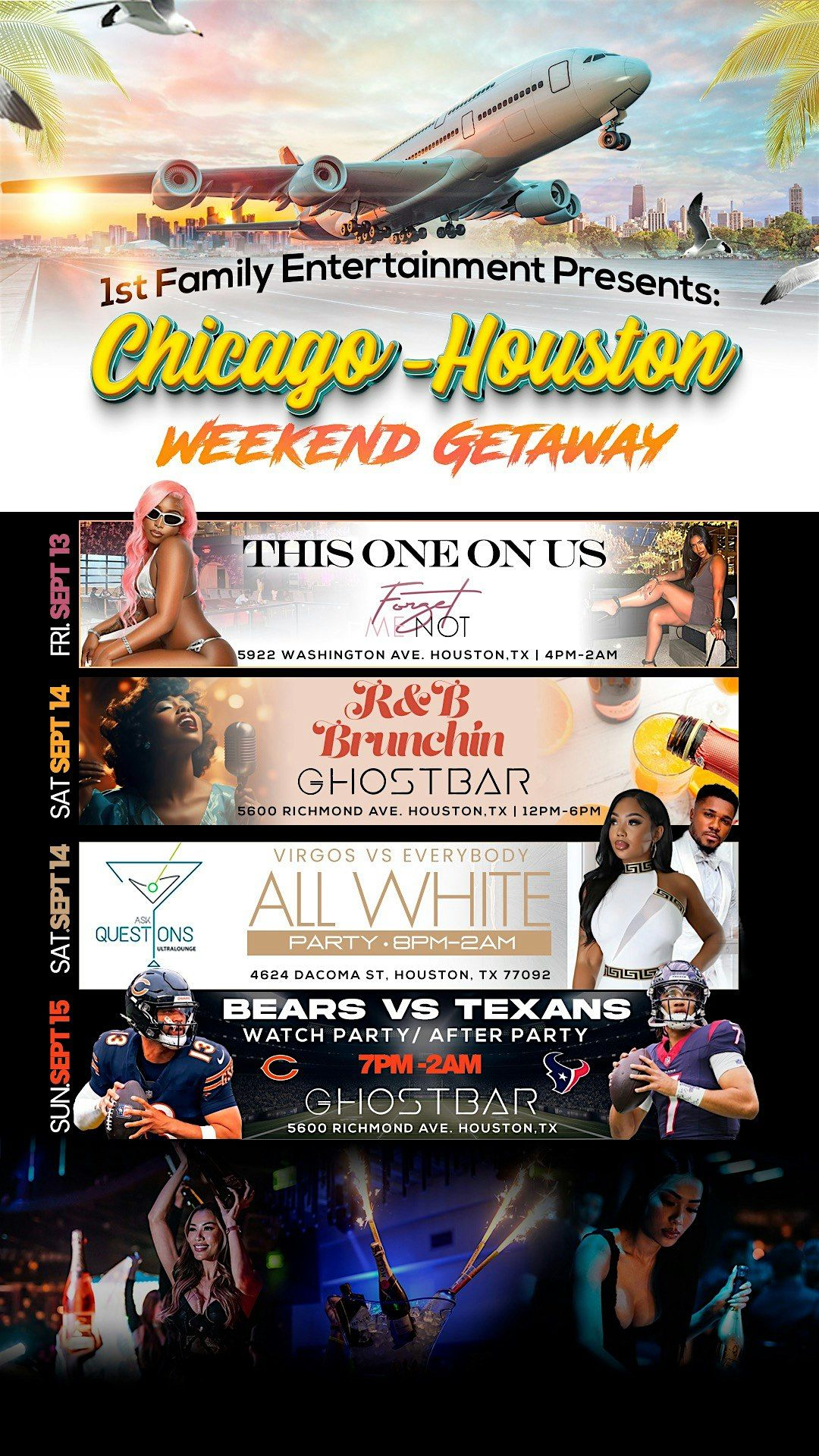 Chi Town H Town Weekend Getaway