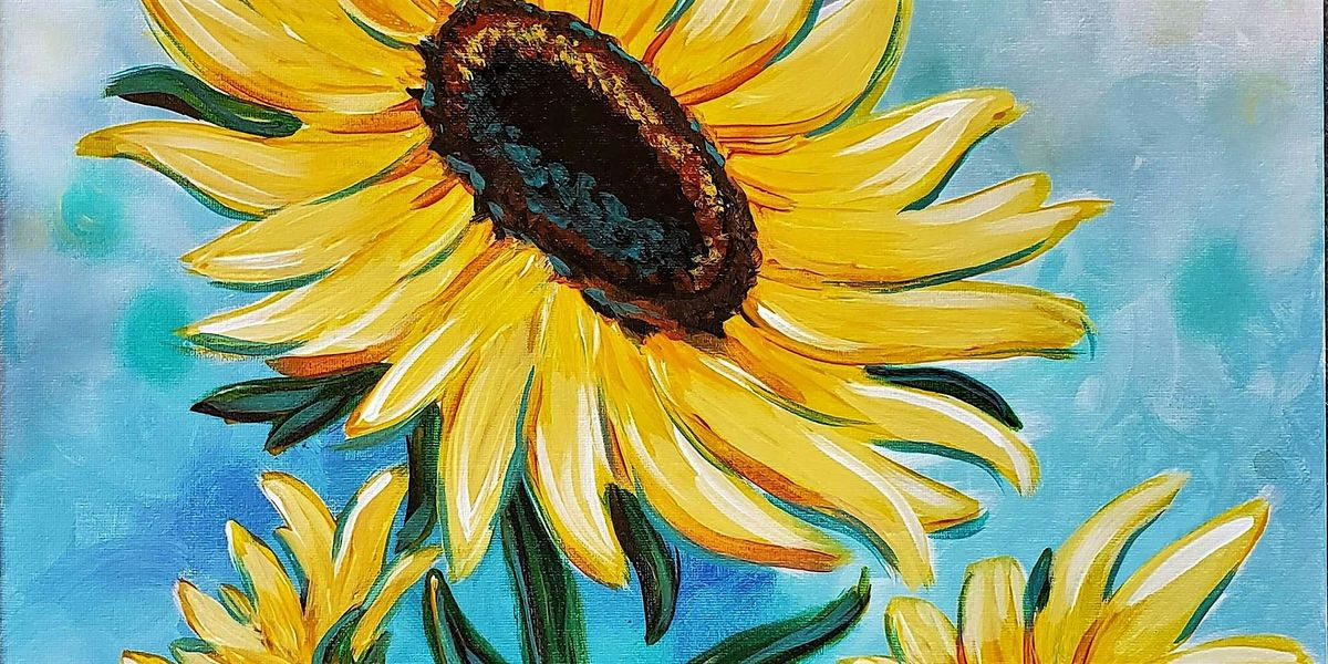 Three Sunflowers - Paint and Sip by Classpop!\u2122