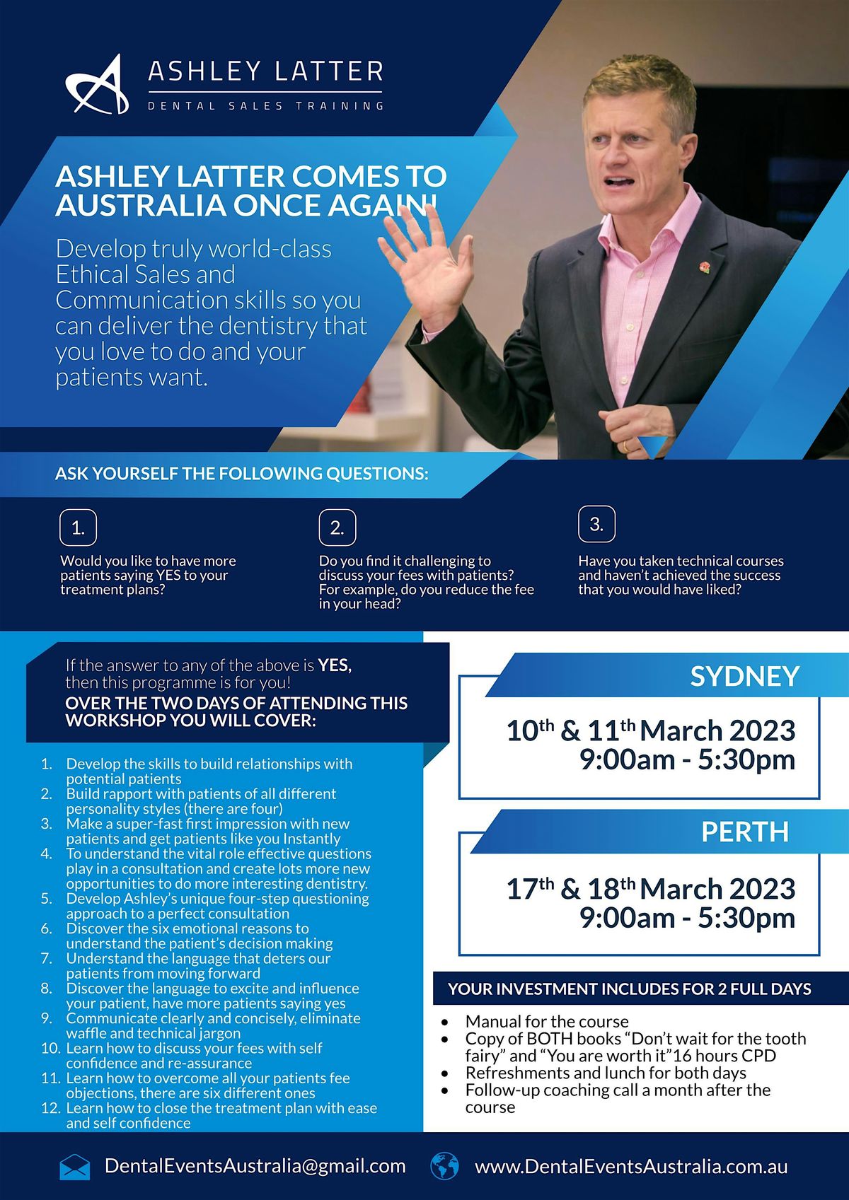 Ashley Latter's,  2Day,  Ethical Sales & Communication Course - Sydney 2025