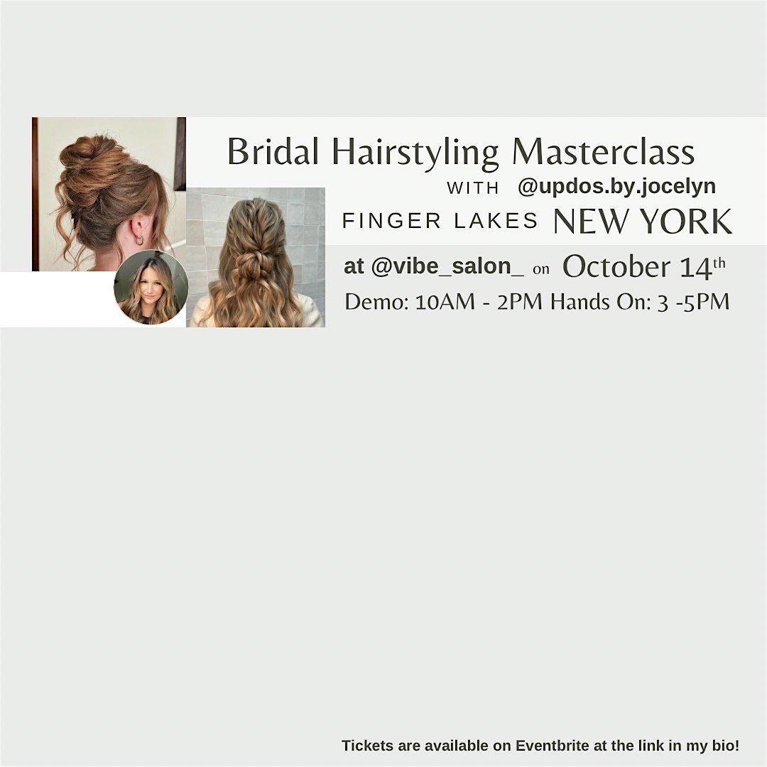 Bridal Hairstyling Masterclass