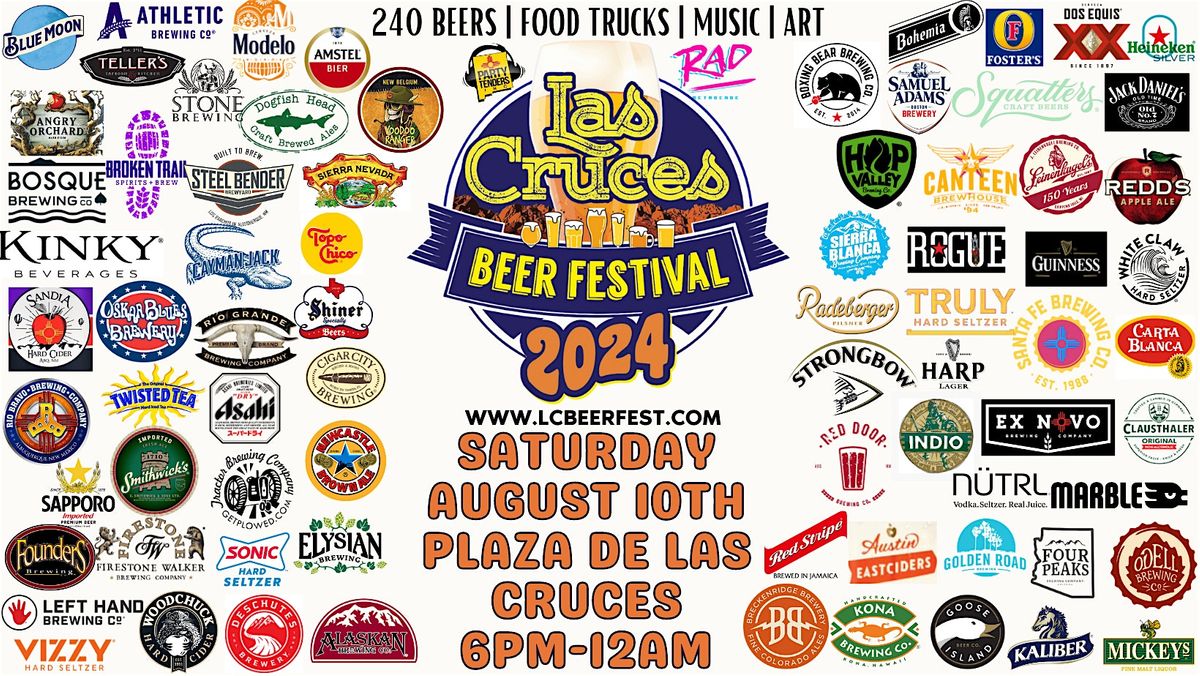 The 2024 Las Cruces Beer Fest at Plaza De Las Cruces! (All Ages)