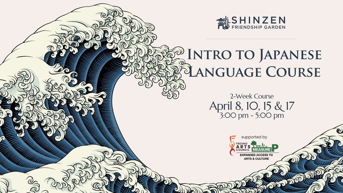 Intro to Japanese Language Course at Shinzen Garden