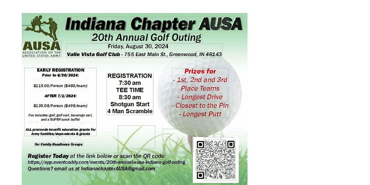 20th Annual Golf Outing AUSA Fundraiser