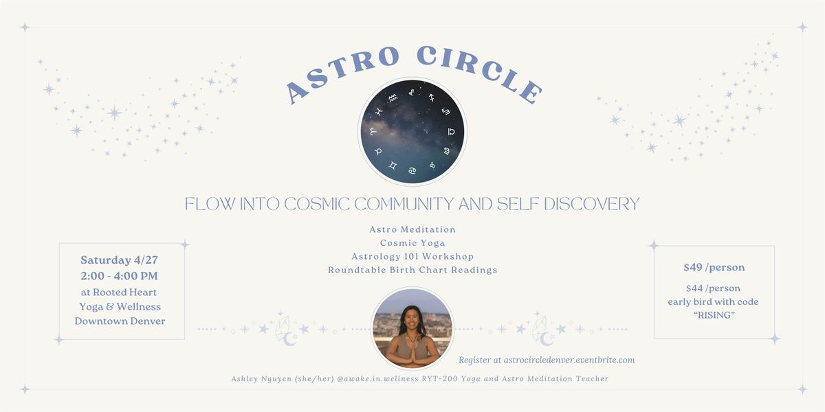 Astro Circle: Yoga, Astrology 101, Group Birth Chart Readings