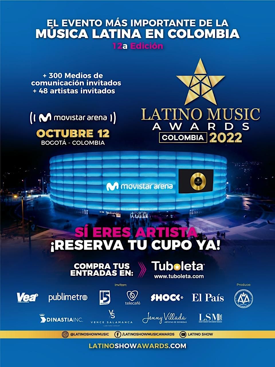 LATINO MUSIC AWARDS 2022 - MOVISTAR ARENA -BOGOTA