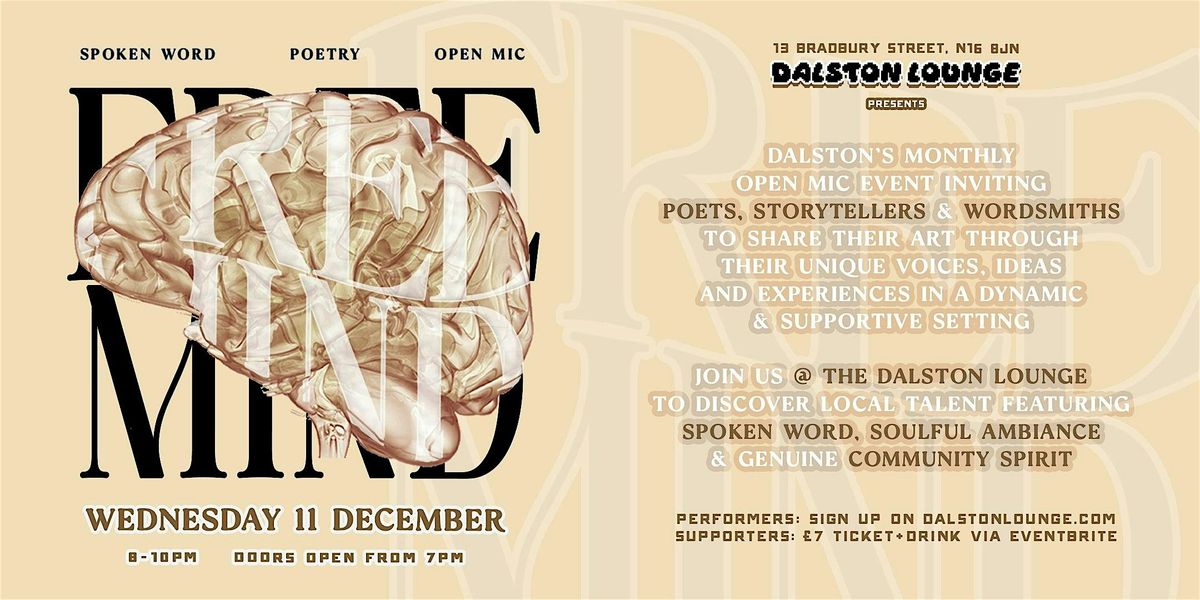 Free Mind - Spoken Word Wednesday