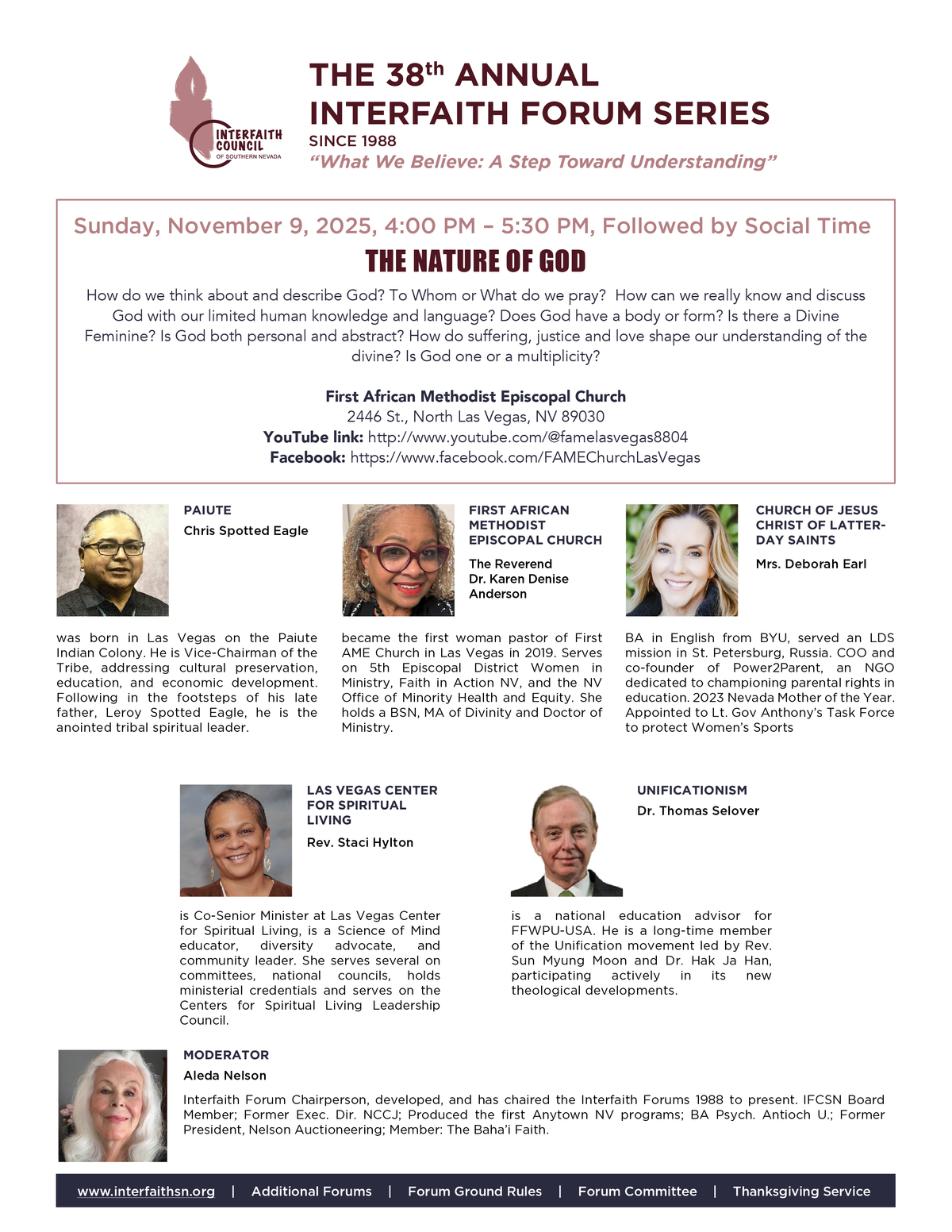 Interfaith Forum Series