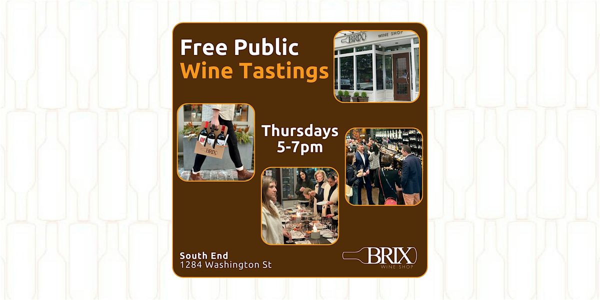 Free Wine Tastings @ BRIX Wine Shop