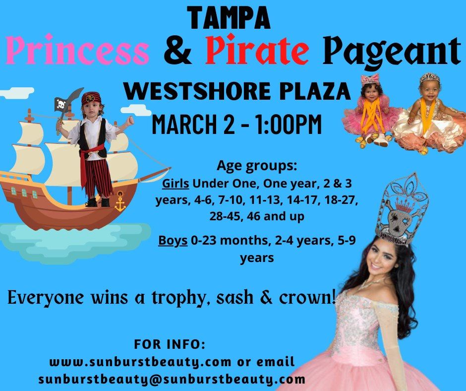 Tampa, FL Princess and Pirate Pageant in Westshore Plaza