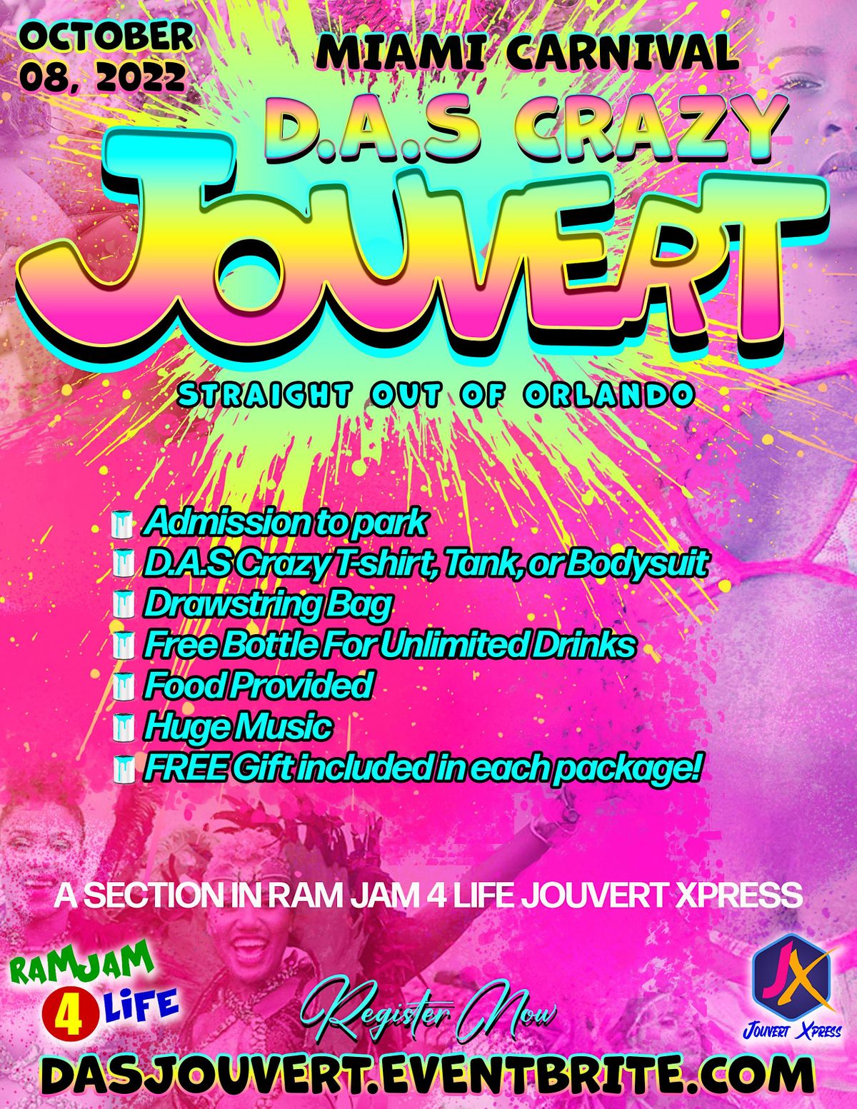 D.A.S Crazy Jouvert for Miami Carnival 2022