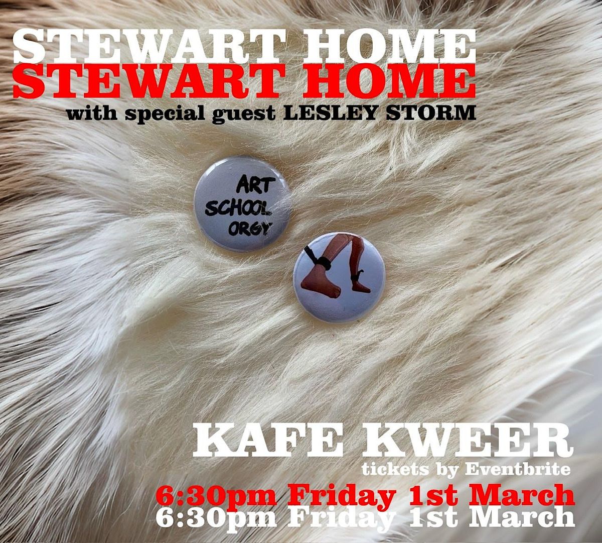 STEWART HOME and LESLEY STORM at KAFE KWEER