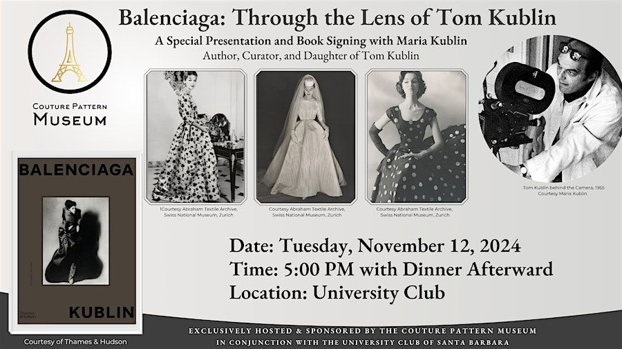 Balenciaga: Through the Lens of Tom Kublin VIP Dinner & Book Signing