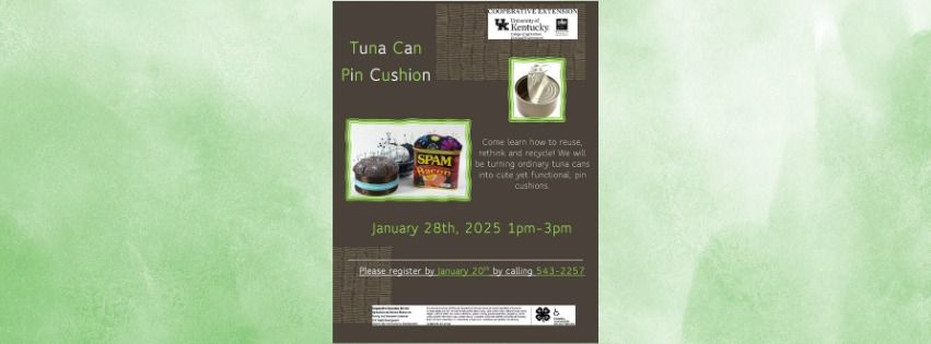 Tuna Can Pin Cushion Class