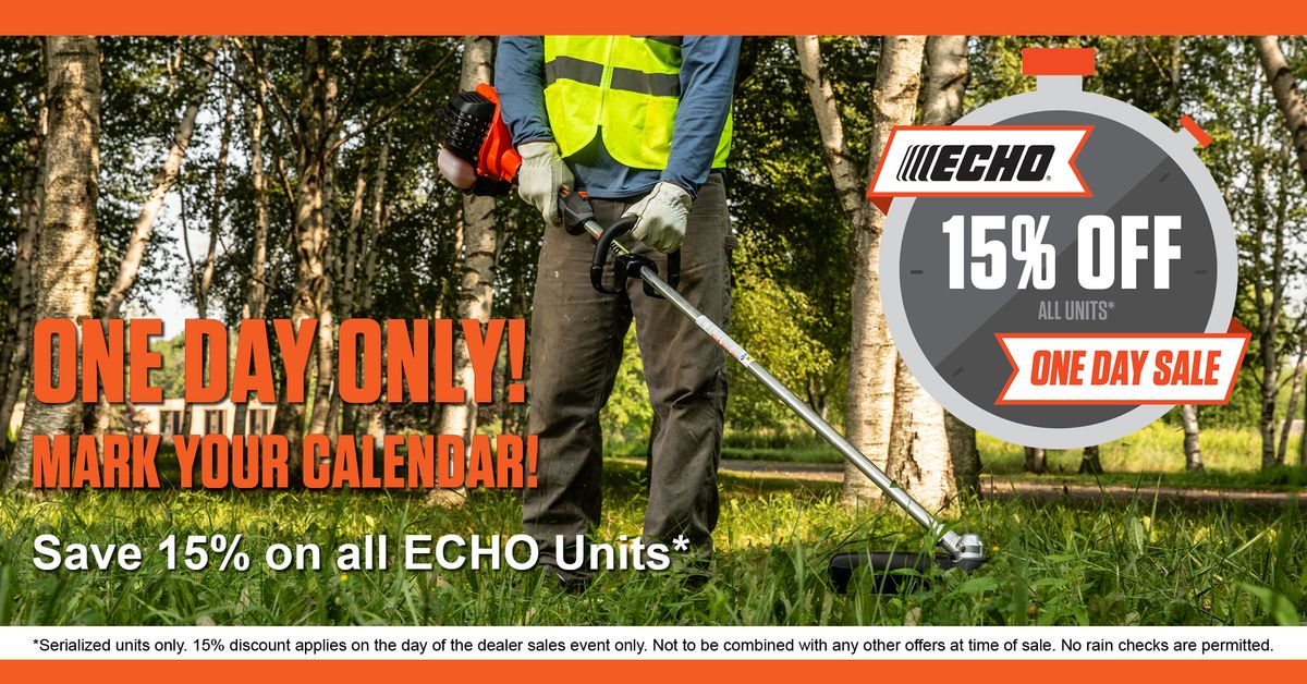ECHO One Day Sales Event in Greenville, SC