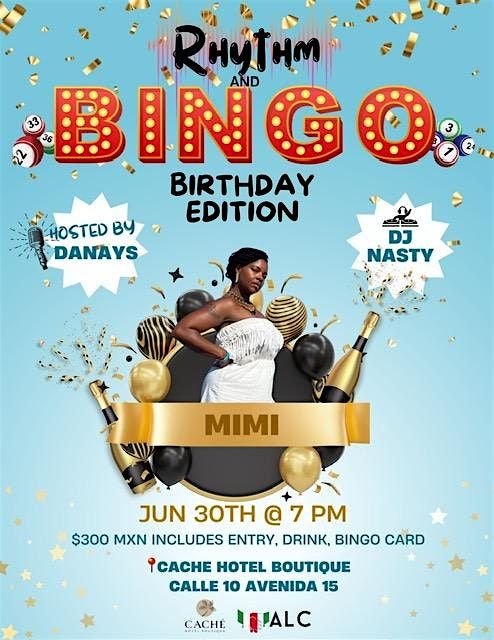 Rhythm -N- Bingo!!! Birthday Edition