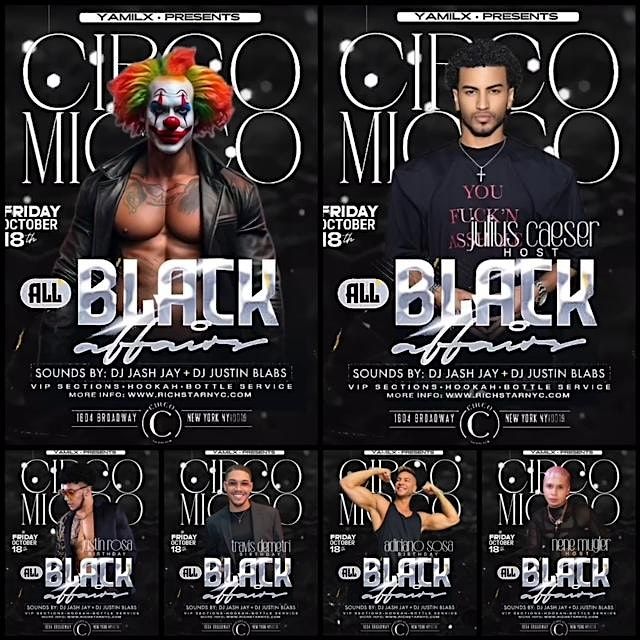 CIRCO MAGICO ALL BLACK AFFAIR @CIRCONIGHTCLUB