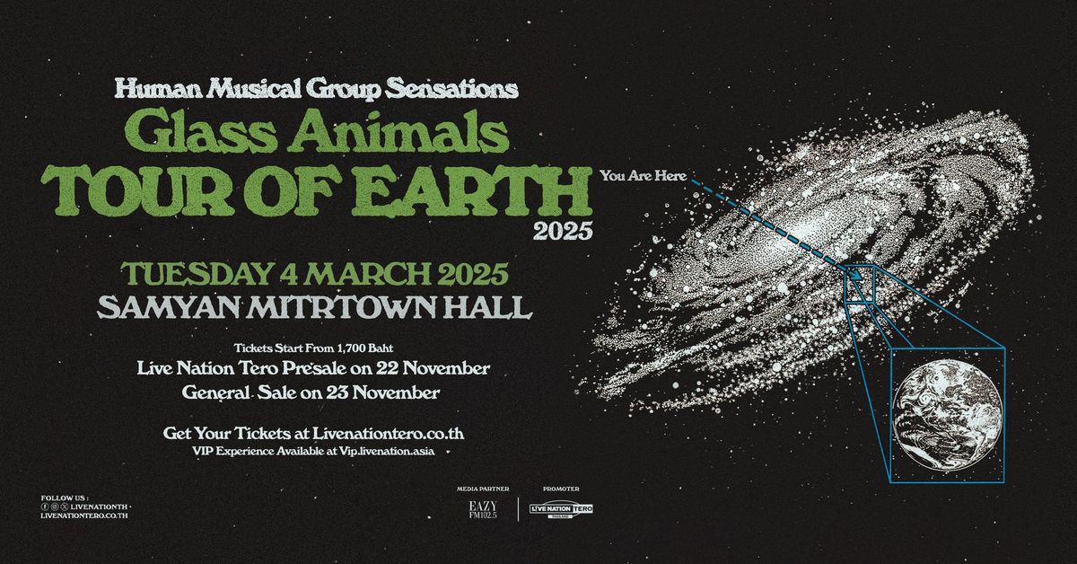 Human Musical Group Sensations GLASS ANIMALS: TOUR OF EARTH