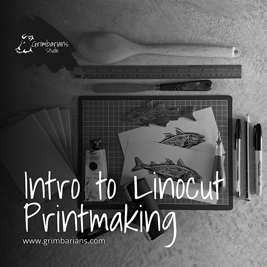 Grimbarians Studio: Linocut Printmaking with The Humber Printmaker