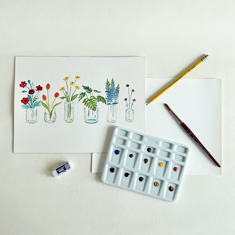 Floral Rainbow Watercolor - SOLD OUT