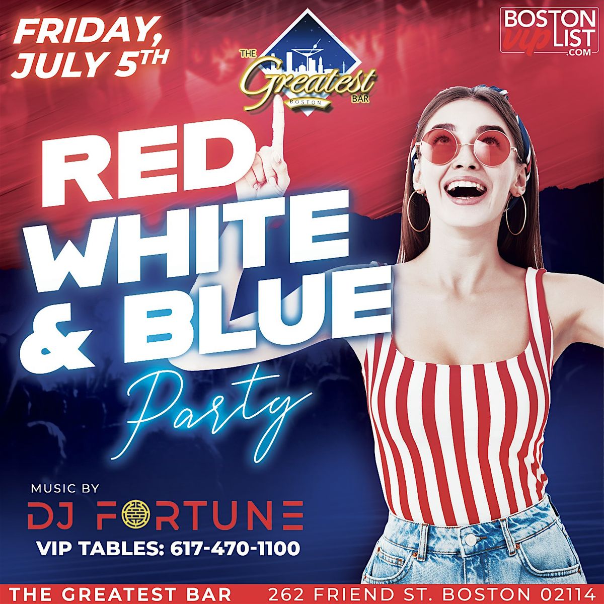 Red White and Blue Party @ The Greatest Bar