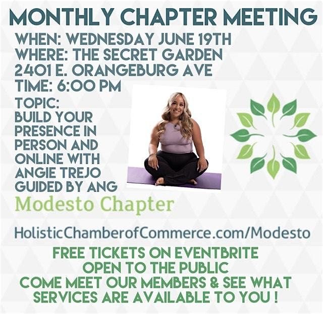 Modesto Holistic Chamber of Commerce Meeting