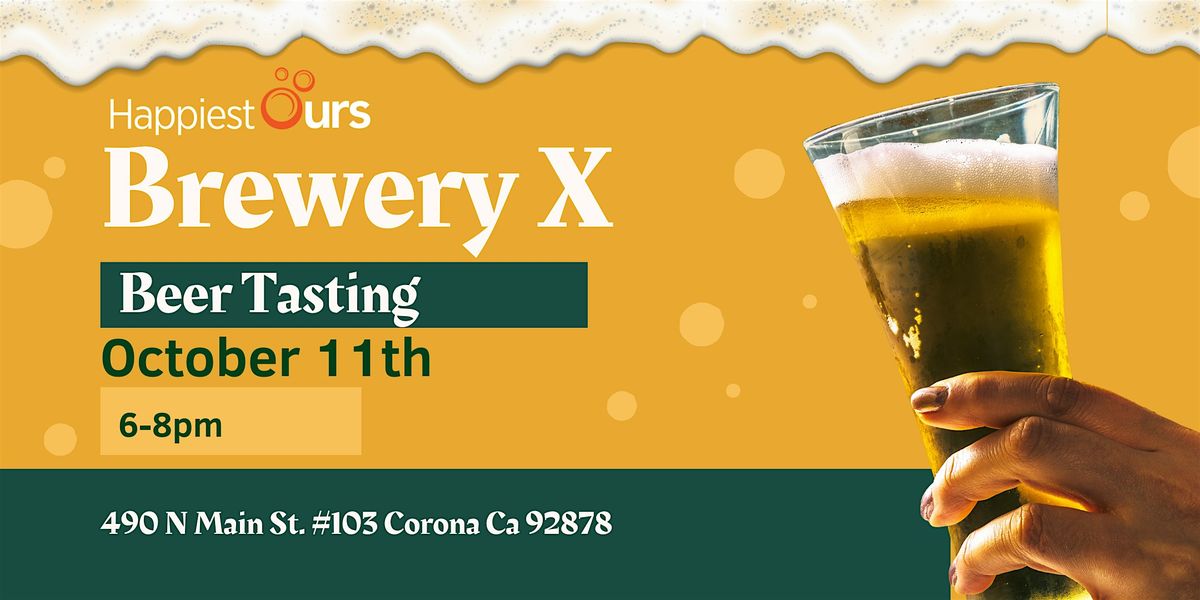 Brewery X Beer Tasting